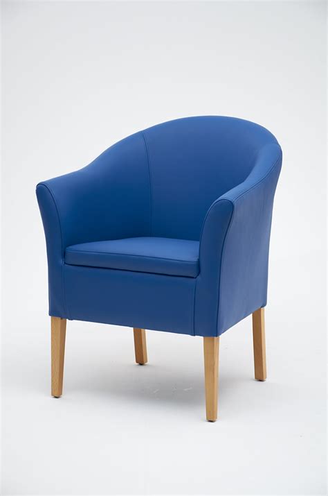 blue leather tub chairs uk